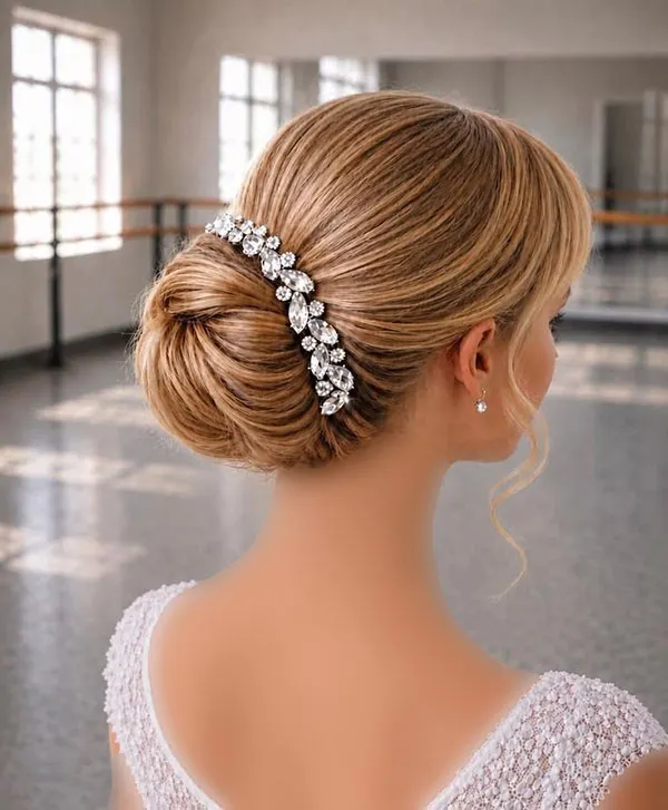 Chignon hairstyle for girls 2