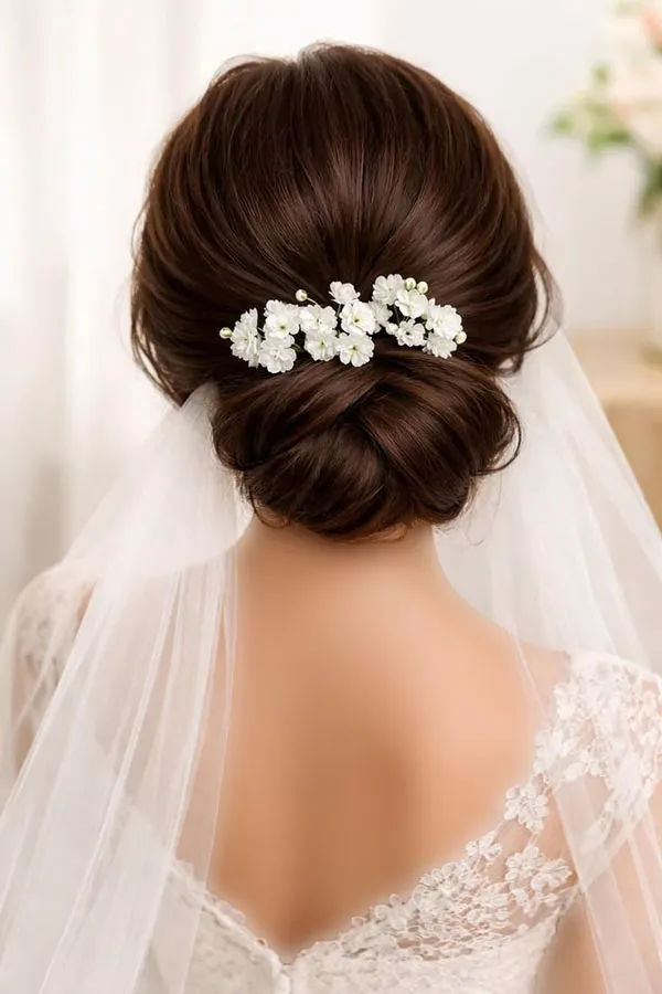Chignon hairstyle for girls 5