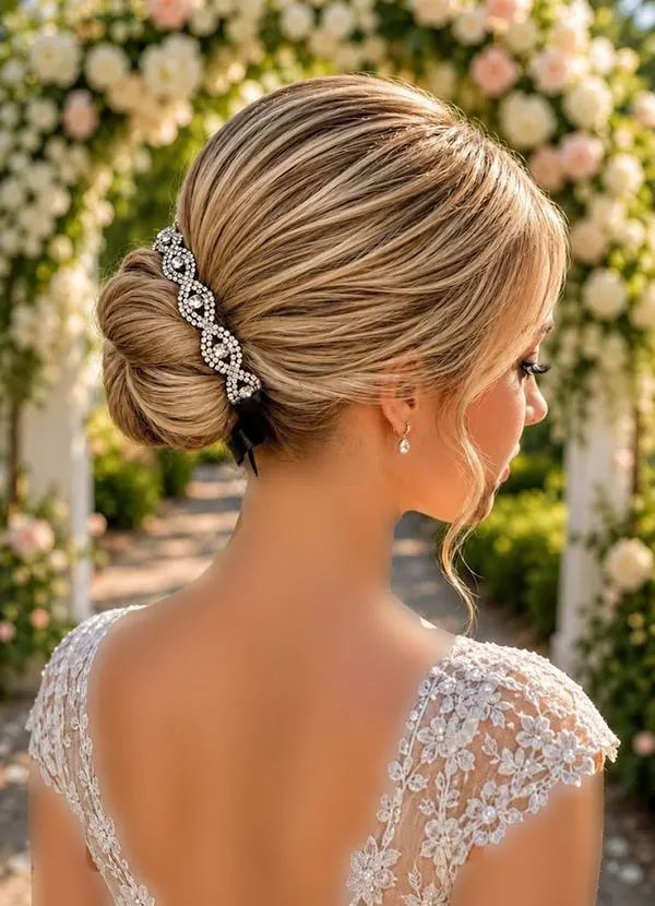 Chignon hairstyle for girls 6