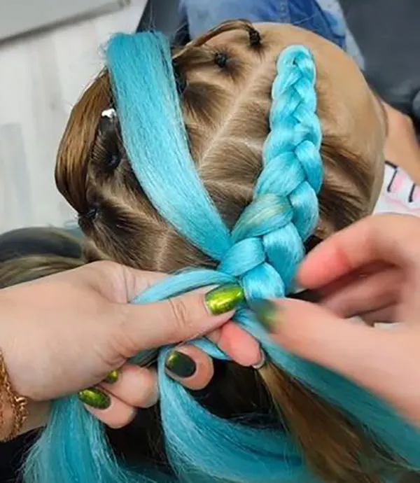 Hair Braiding Tutorial Using Hair Extensions 1
