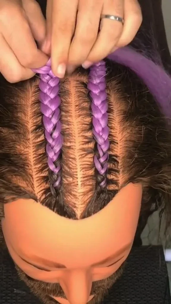 Hair Braiding Tutorial Using Hair Extensions 15