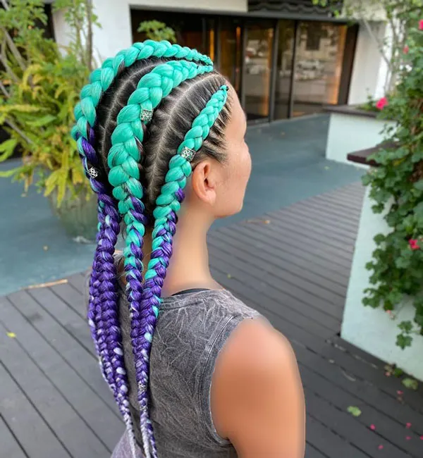 Hair Braiding Tutorial Using Hair Extensions 18