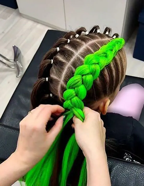 Hair Braiding Tutorial Using Hair Extensions 20