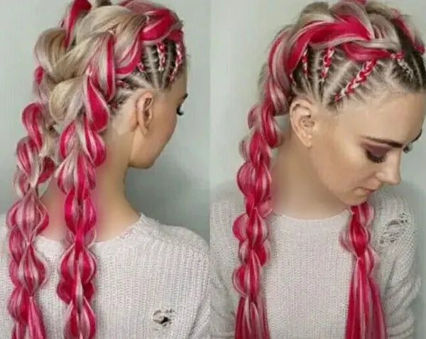 Hair Braiding Tutorial Using Hair Extensions 22