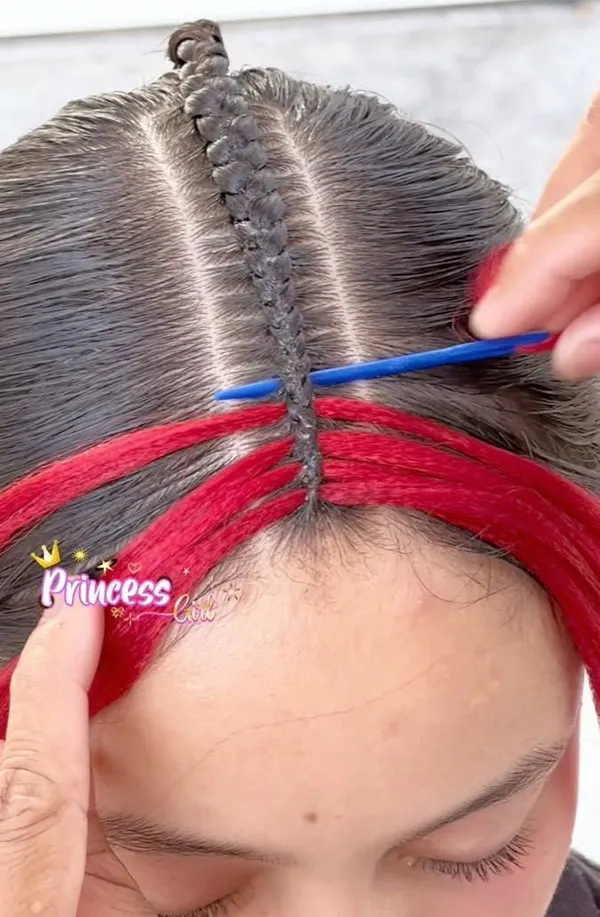 Hair Braiding Tutorial Using Hair Extensions 28