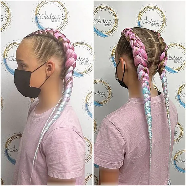 Hair Braiding Tutorial Using Hair Extensions 8