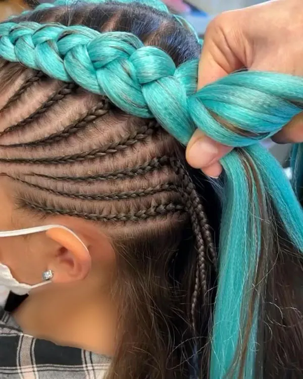 Hair Braiding Tutorial Using Hair Extensions 9