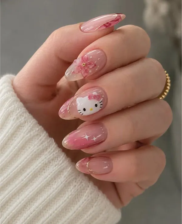 Hello Kitty nail design 20