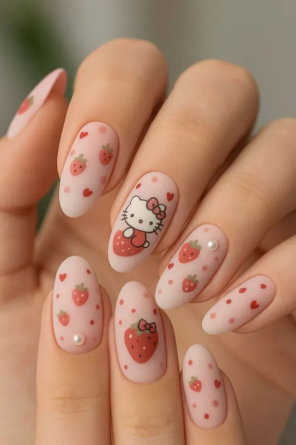 Hello Kitty nail design 22