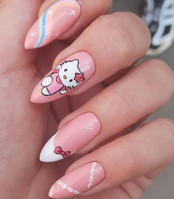 Hello Kitty nail design 27