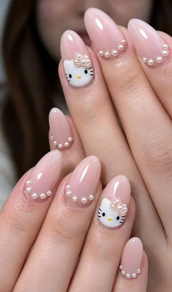 Hello Kitty nail design 30
