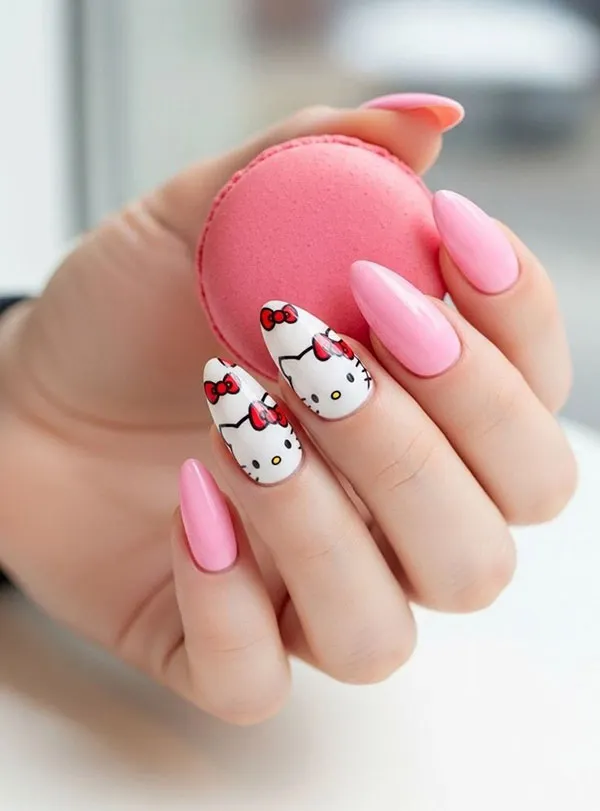 Hello Kitty nail design 31