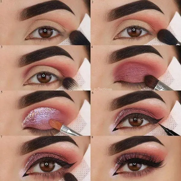 چگونه سایه چشم بزنیم ساده و شیک؟ 4 تکنیک برای چشمهای جذابتر! 22 How to Apply Eyeshadow 19
