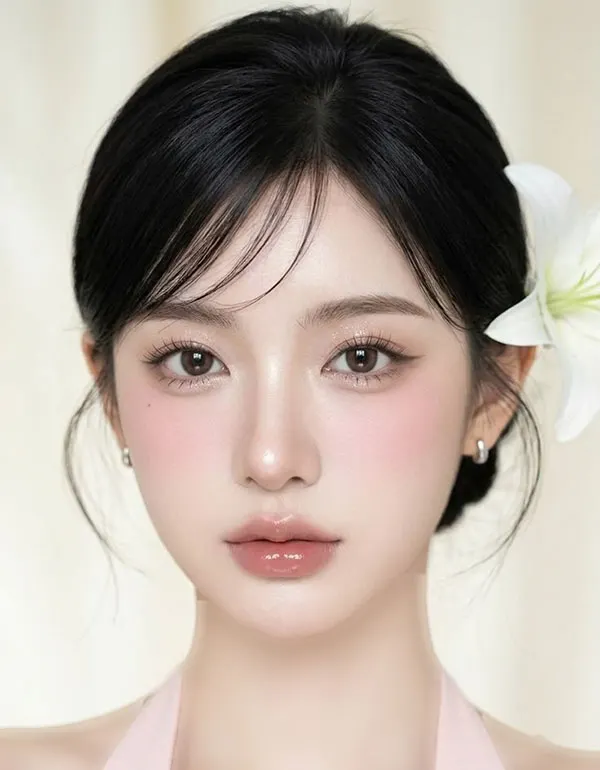 Korean style makeup look 12