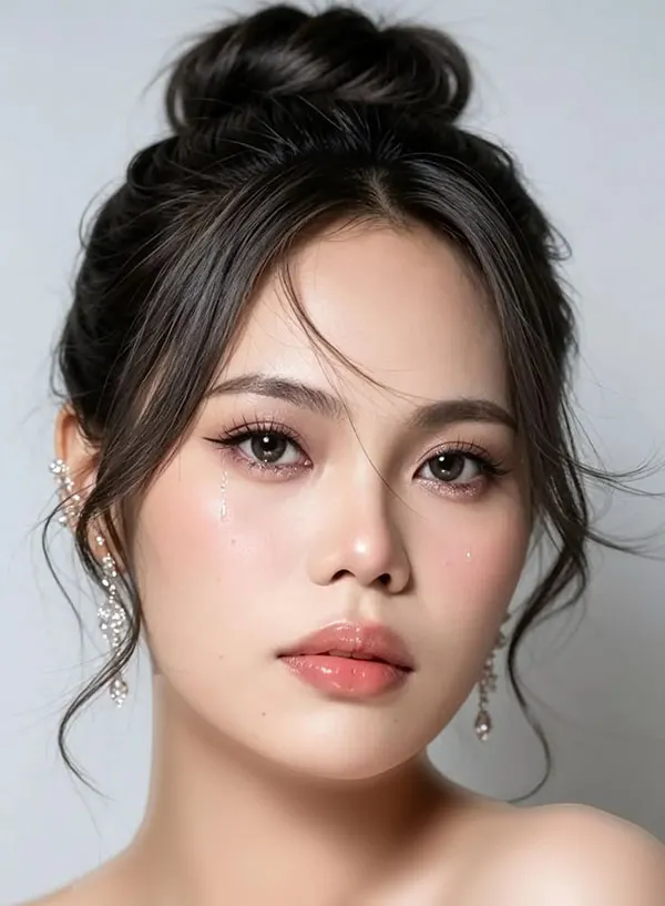 Korean style makeup look 15