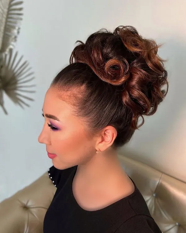 Long hair updo style 12