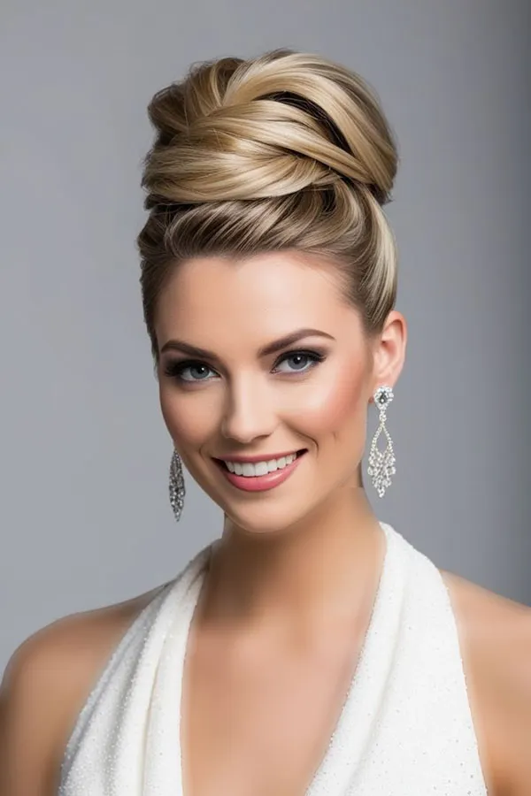 Long hair updo style 2