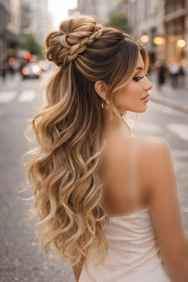 Long hair updo style 3