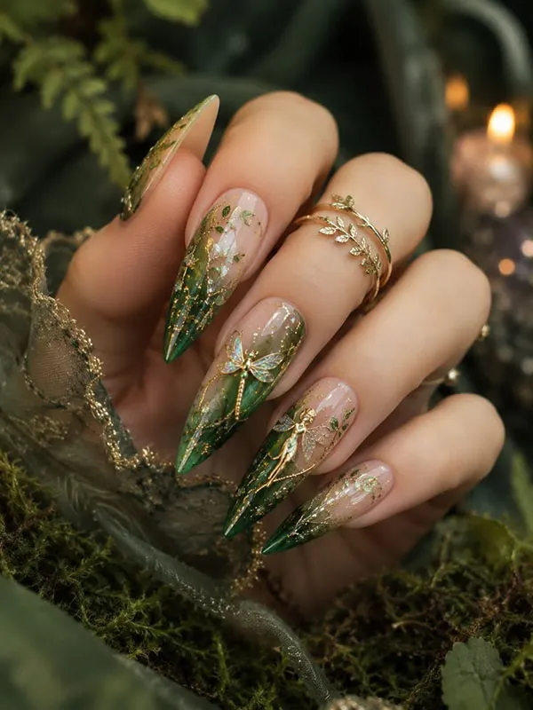 35 طرح ناخن بلند که امسال همه عاشقشان شدهاند! 27 Long nail design 20