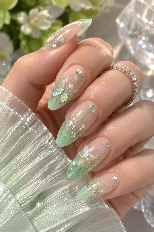 35 طرح ناخن بلند که امسال همه عاشقشان شدهاند! 35 Long nail design 28