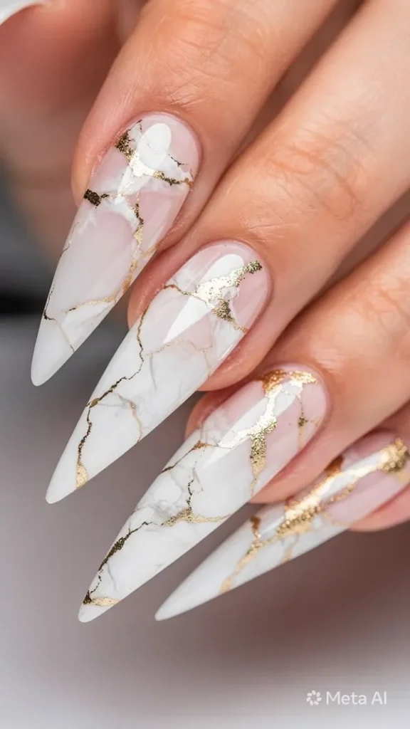 35 طرح ناخن بلند که امسال همه عاشقشان شدهاند! 36 Long nail design 30