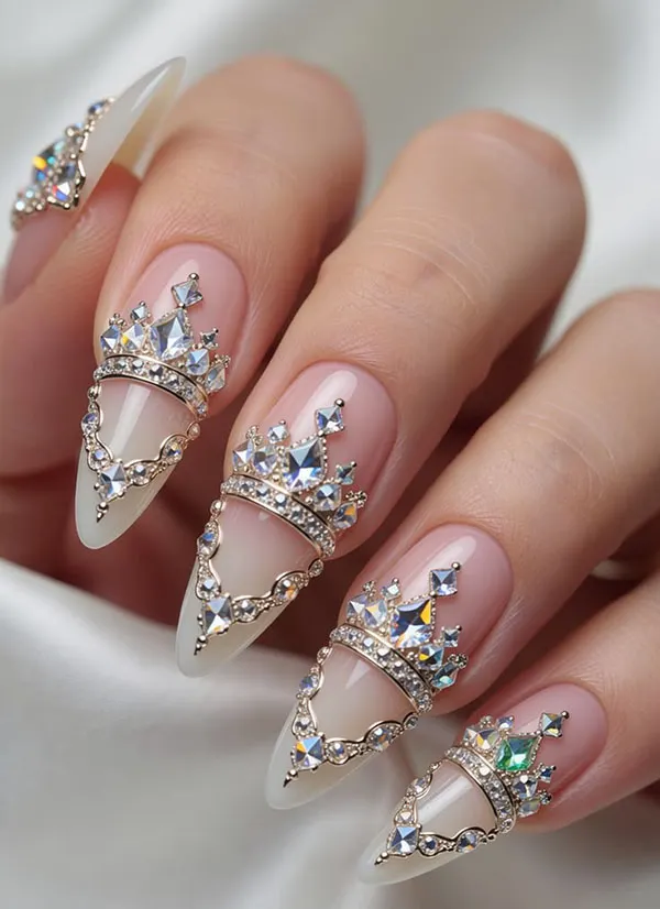 35 طرح ناخن بلند که امسال همه عاشقشان شدهاند! 16 Long nail design 31