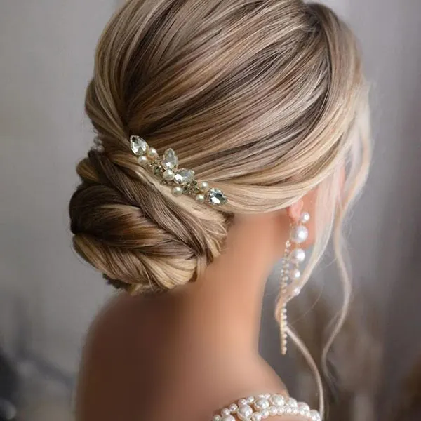 Low bridal updo 12