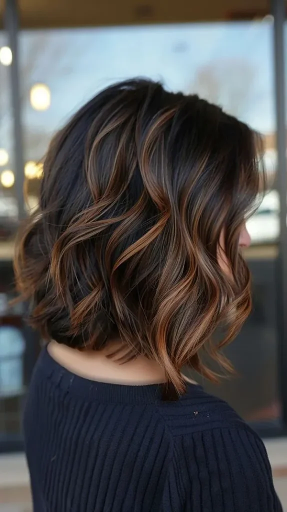 Nescafe toned highlights on black hair 11