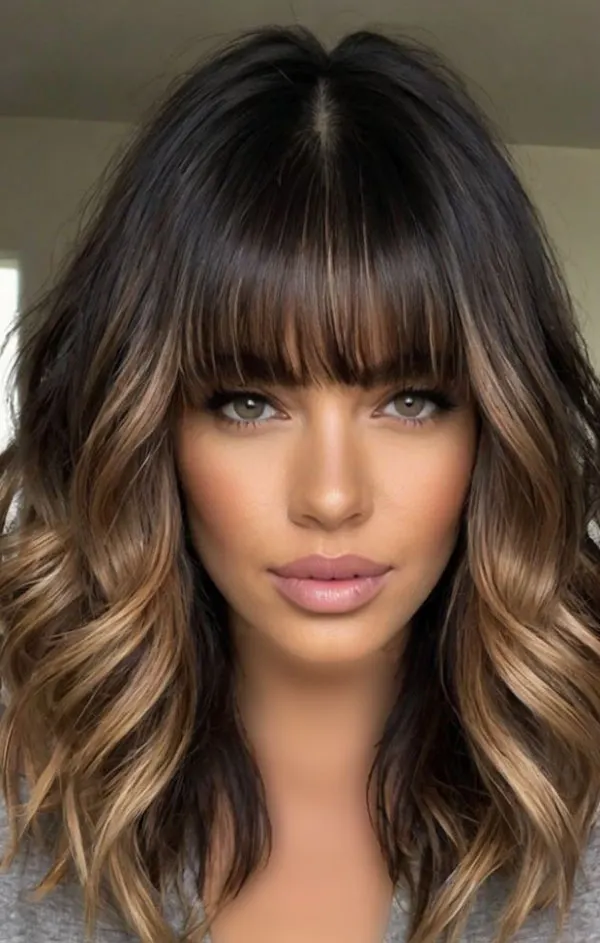 Nescafe toned highlights on black hair 15