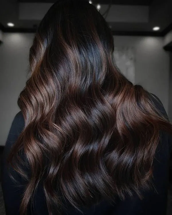 Nescafe toned highlights on black hair 19