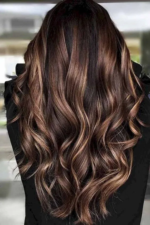 Nescafe toned highlights on black hair 21