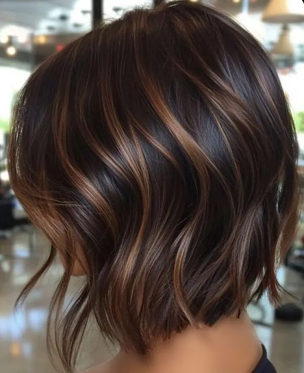 Nescafe toned highlights on black hair 30