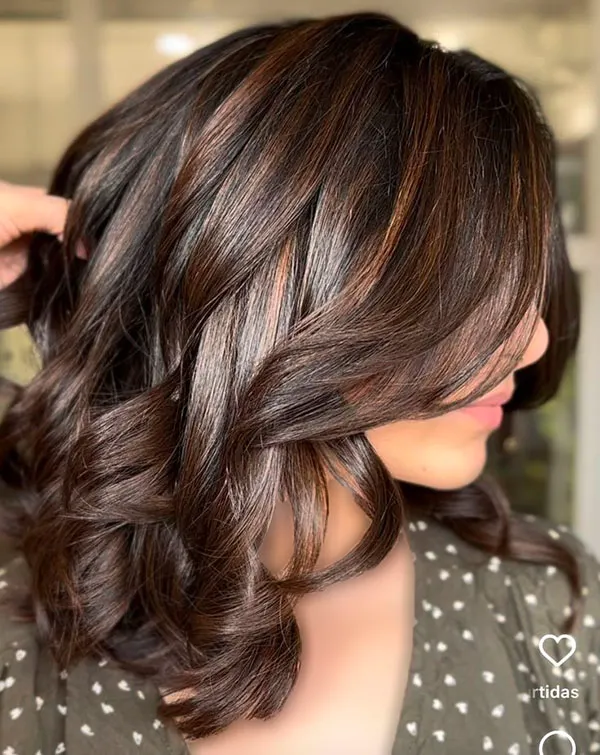 Nescafe toned highlights on black hair 4