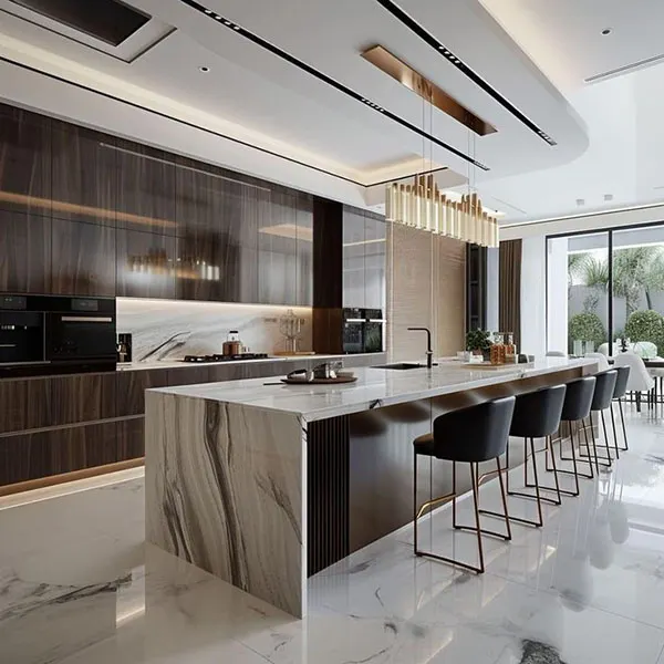 31 مدل اوپن آشپزخانه؛ بهترین طراحی برای خانههای ایرانی! 17 Open plan kitchen design 14