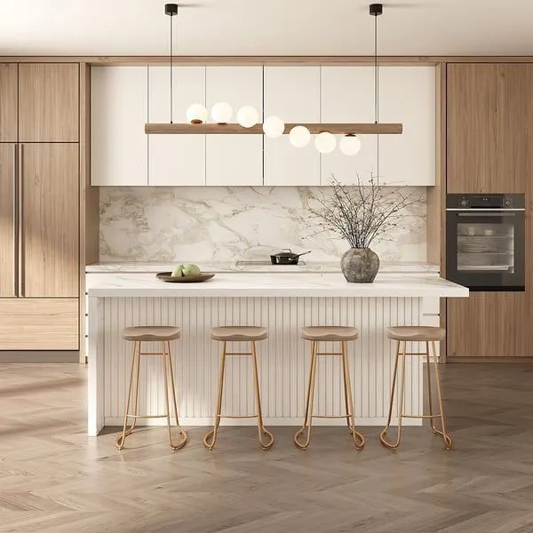 31 مدل اوپن آشپزخانه؛ بهترین طراحی برای خانههای ایرانی! 24 Open plan kitchen design 21