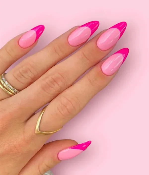 Pink French manicure 18