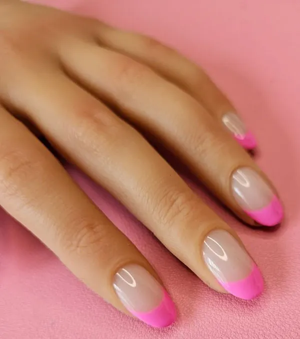 Pink French manicure 2