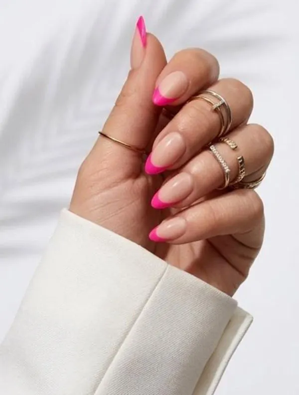 Pink French manicure 24