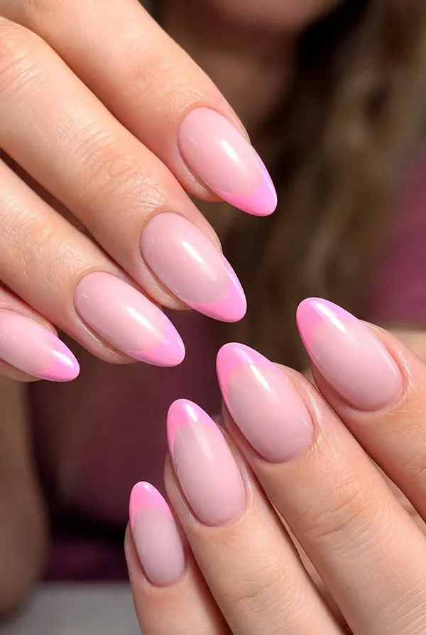 Pink French manicure 3