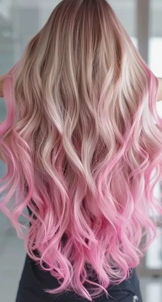 Pink hair highlights 19