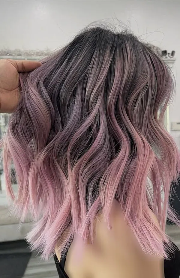 Pink hair highlights 21