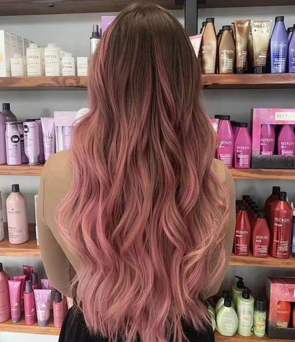Pink hair highlights 3