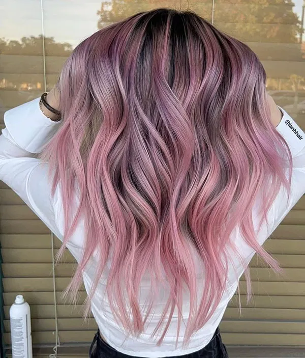Pink hair highlights 4