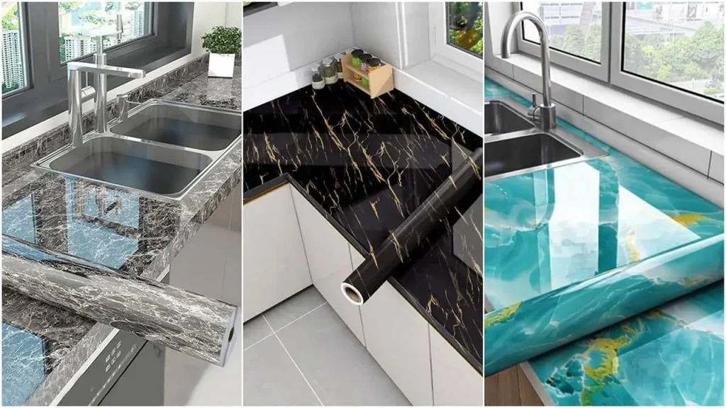 30 مدل کابینت وکیوم آشپزخانه؛ ایدههایی برای یک آشپزخانه شیک و ماندگار! 3 روکش کابینت چسبی