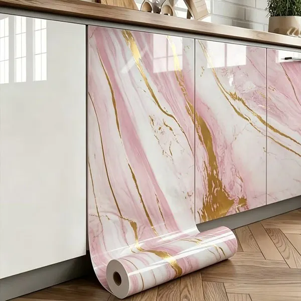 32 مدل روکش کابینت چسبی؛ ترفندی که آشپزخانه را بدون بازسازی نو میکند! 35 Self adhesive cabinet covering 28
