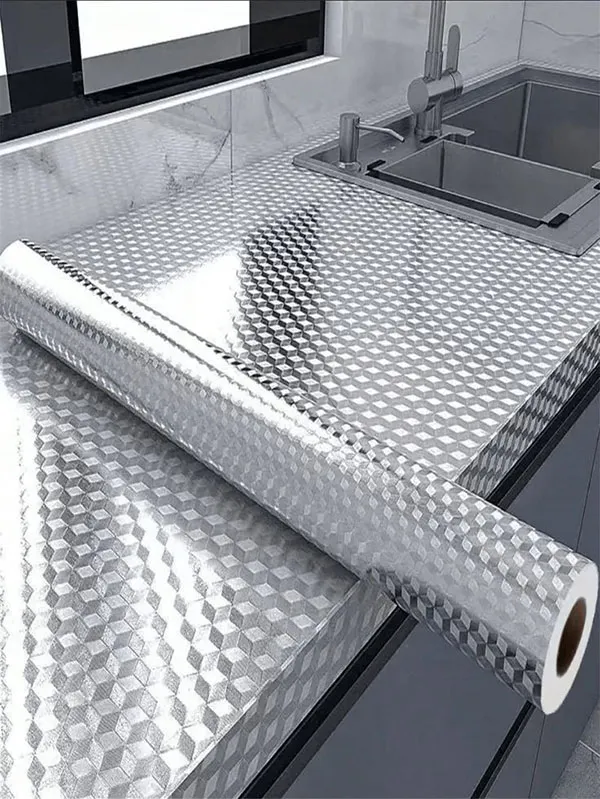 32 مدل روکش کابینت چسبی؛ ترفندی که آشپزخانه را بدون بازسازی نو میکند! 10 Self adhesive cabinet covering 7