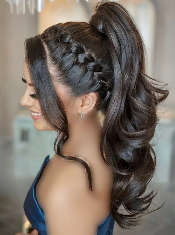 Self front braid tutorial 14