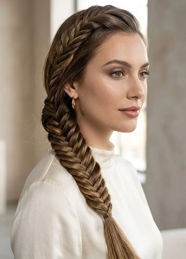 Self front braid tutorial 16
