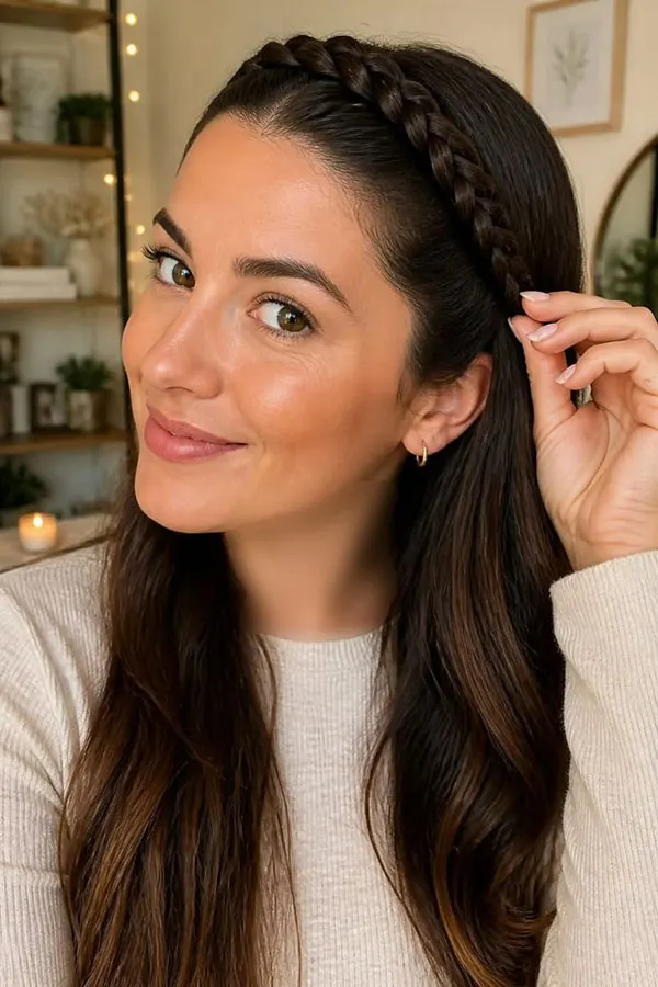 Self front braid tutorial 5