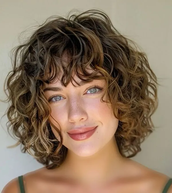 Short curly hairstyle 1